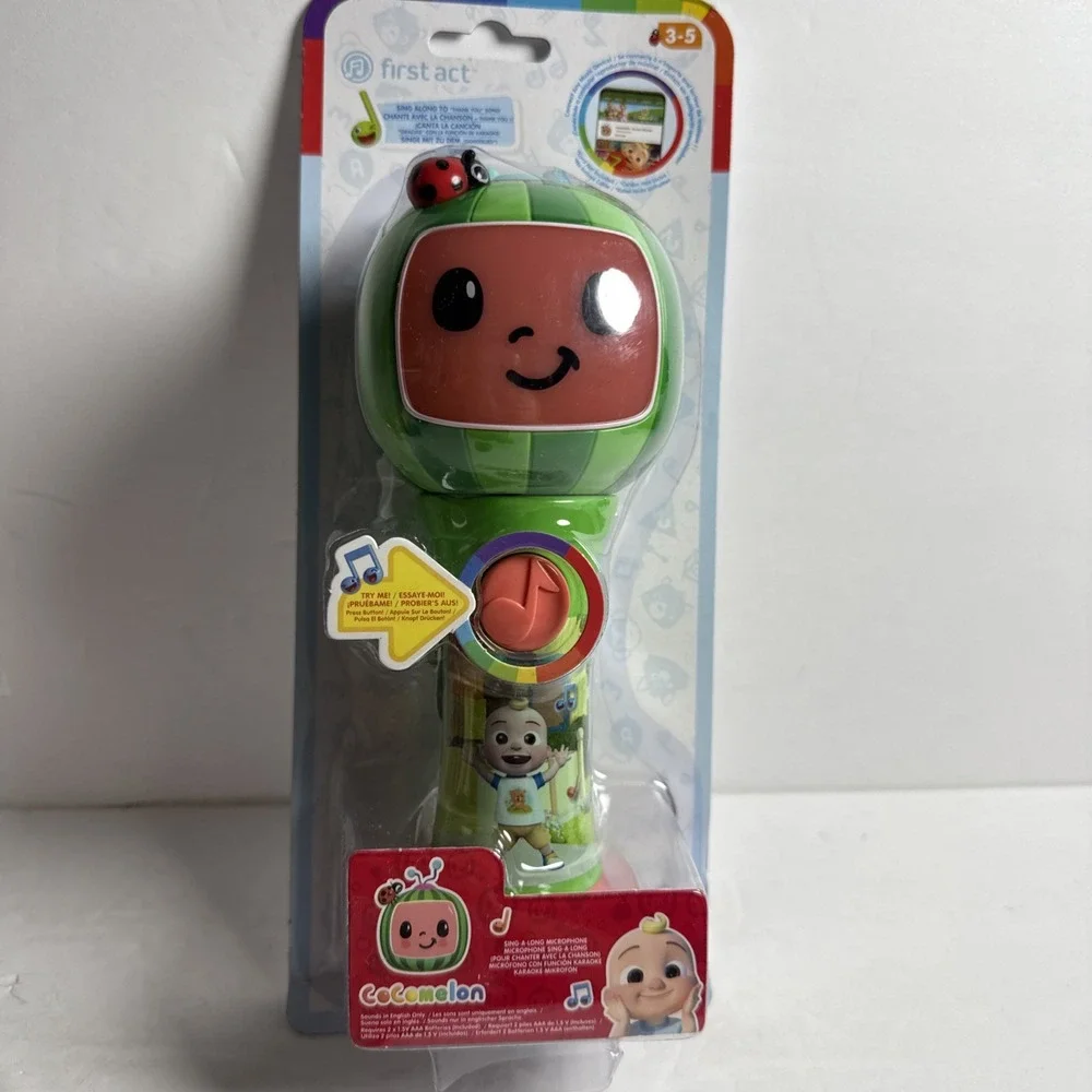 Cocomelon First Act Microphone Musical Sing-A-Long Microphone‎ Brand New
